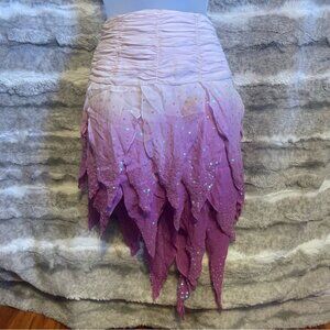 BEBE sequin ombré asymmetrical skirt